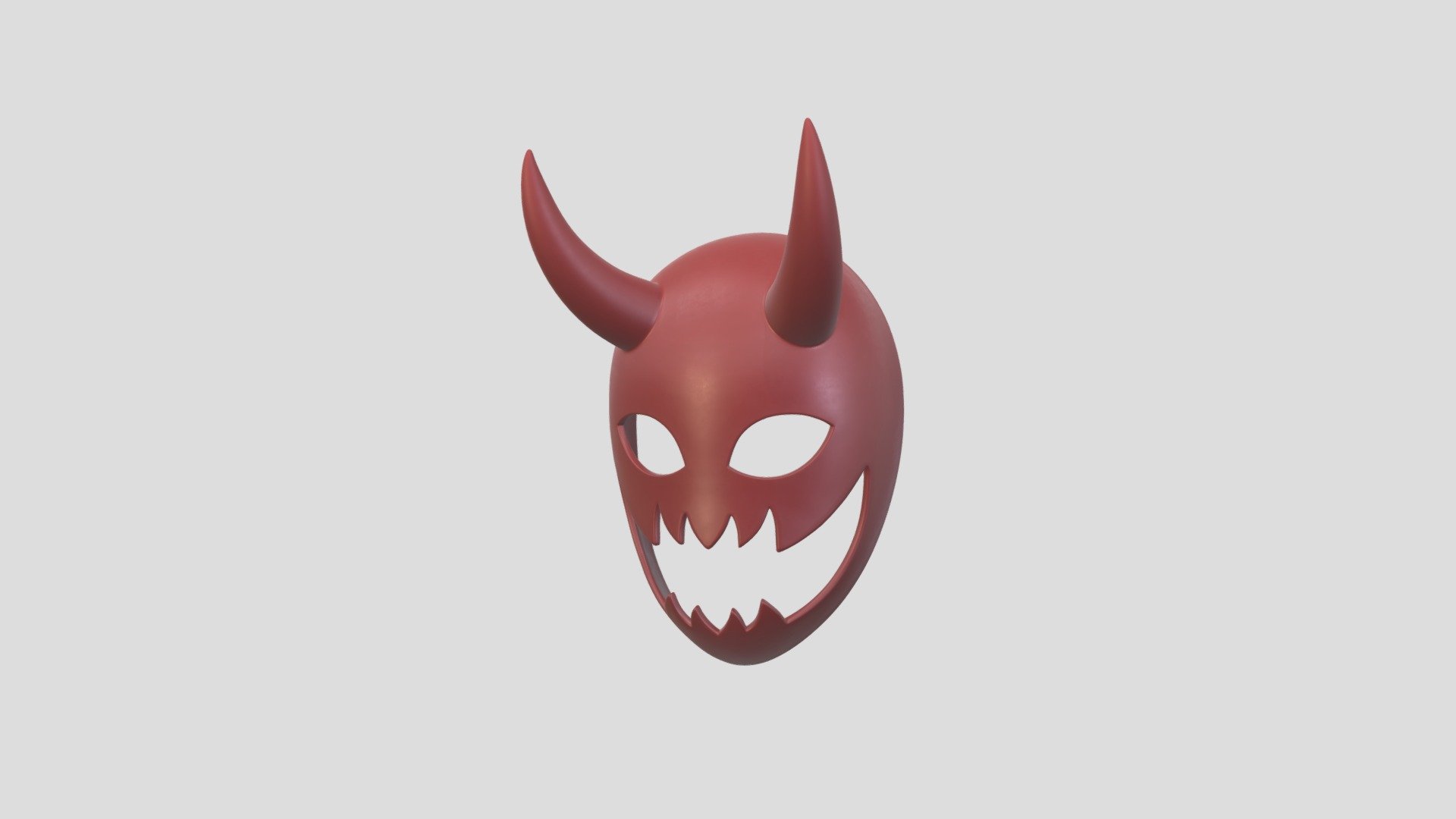 Prop056 Devil Mask - Buy Royalty Free 3d Model By Balucg [bb08368 