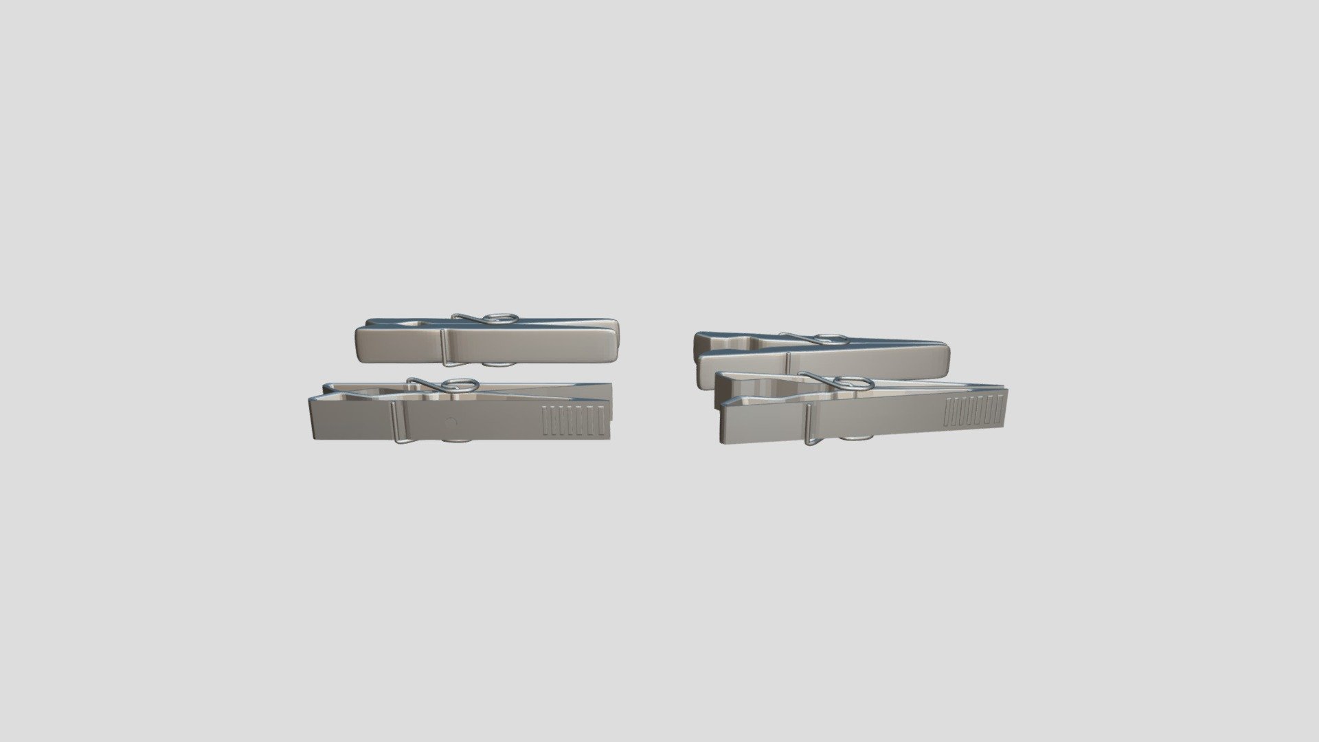 clothespin clothes peg 3D model