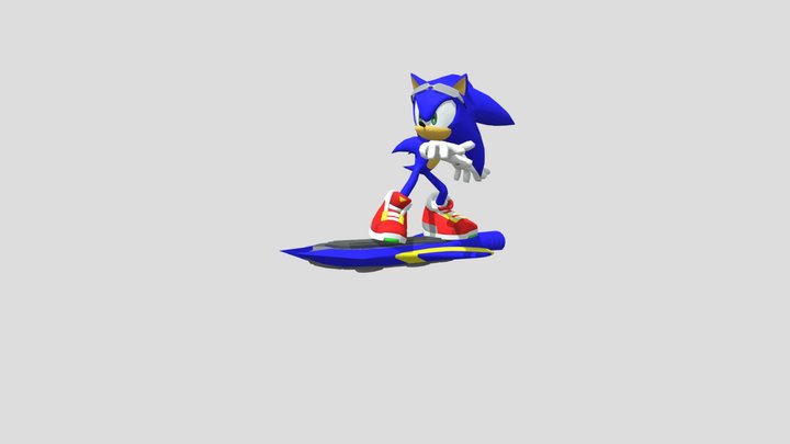 Sonic riders small hands and feet 3D Model