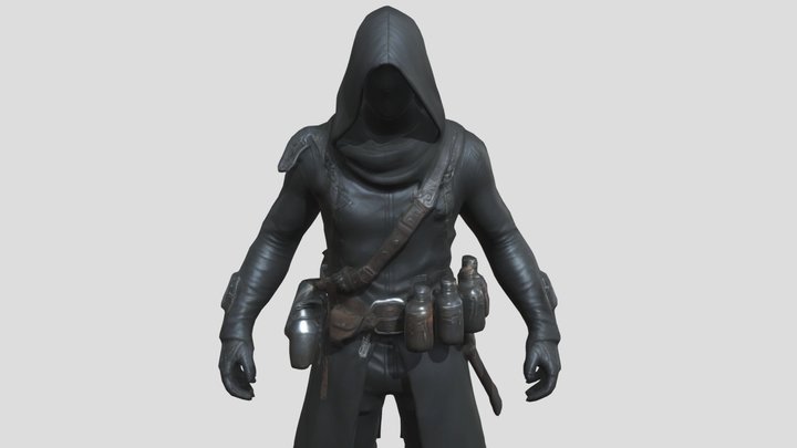 FREE Magical Assassin 3D Model