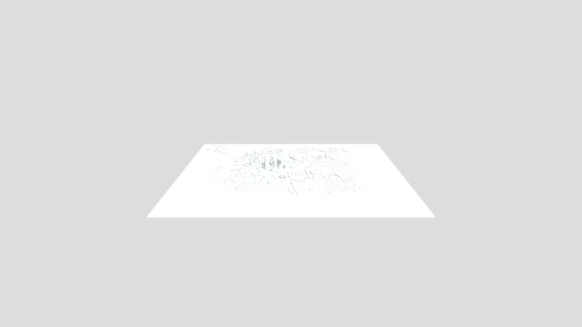 Small City with detaills +plane