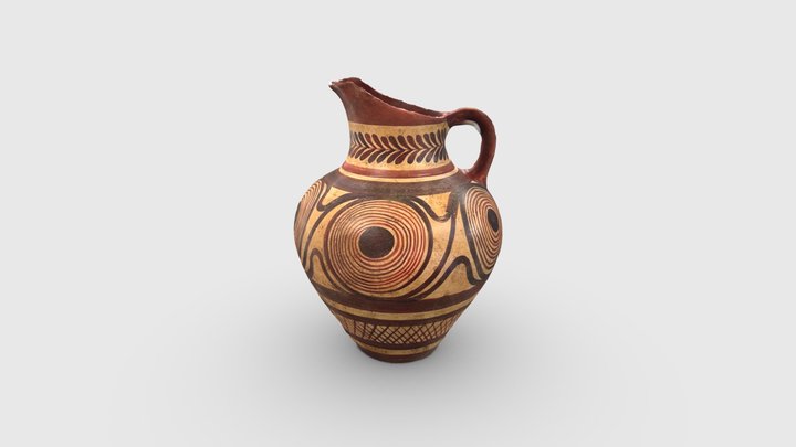 11 - Jug with Spirals 3D Model