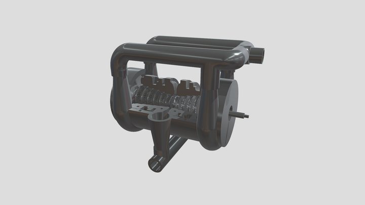 Vysokotlaková Turbína 3D Model