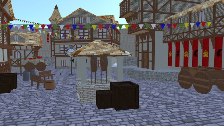 Townie Town 3D Model