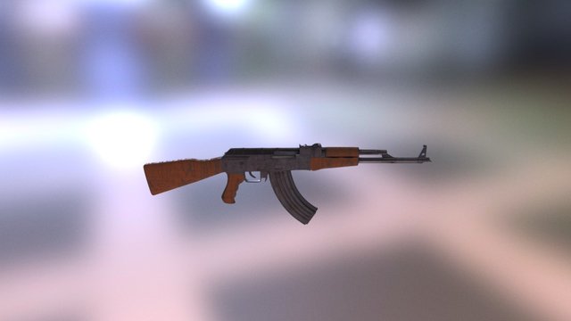Aк-47 Kalashnikov 3D Model