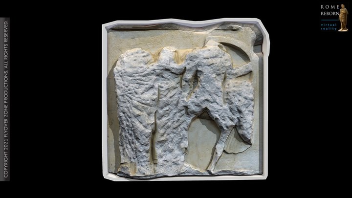 3D rendering of Metope North 28 (Parthenon)