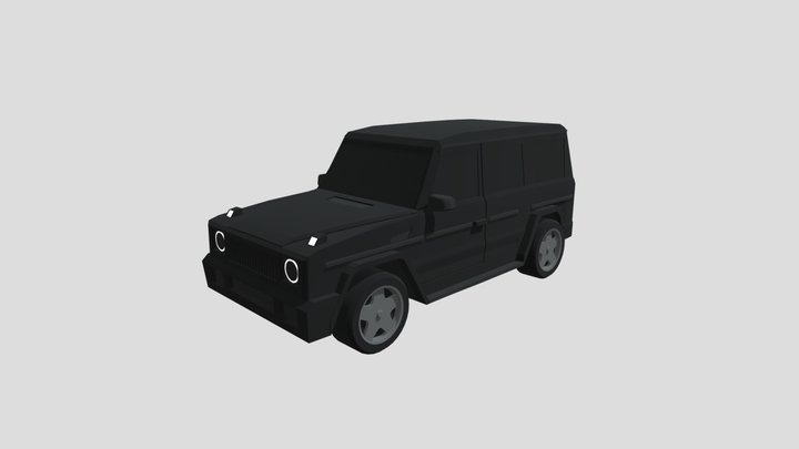 Low poly Mercedes-Benz AMG G63 3D Model