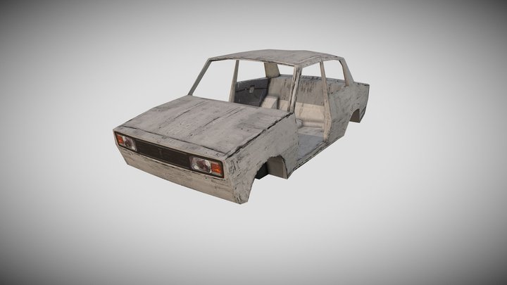 Stylized lada car body 3D Model