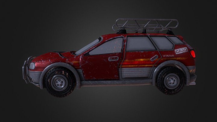 (Apex Legends) Bloodhound Themed Hatchback 3D Model
