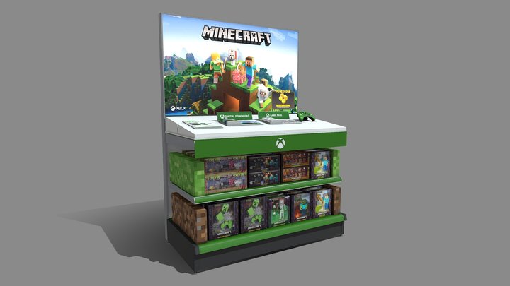Mine Craft Endcap 3D Model