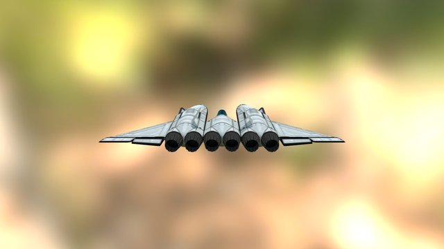 6-TURBO Ufo-Plane 3D Model