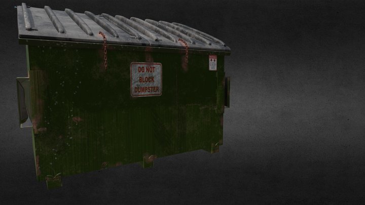 Garbage Bin / Dumpster 3D Model