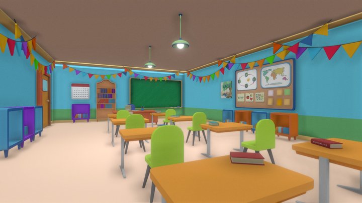 Classroom 3D Model