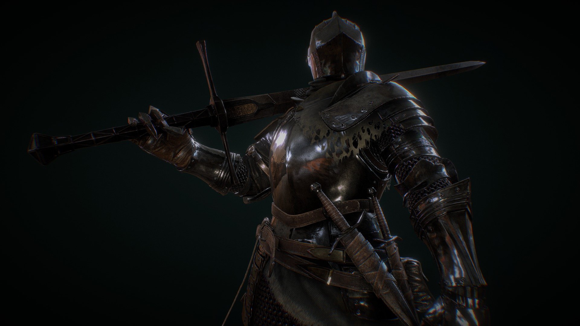 Dark Souls 3 Drifter Knight 3d Model By Kiister07