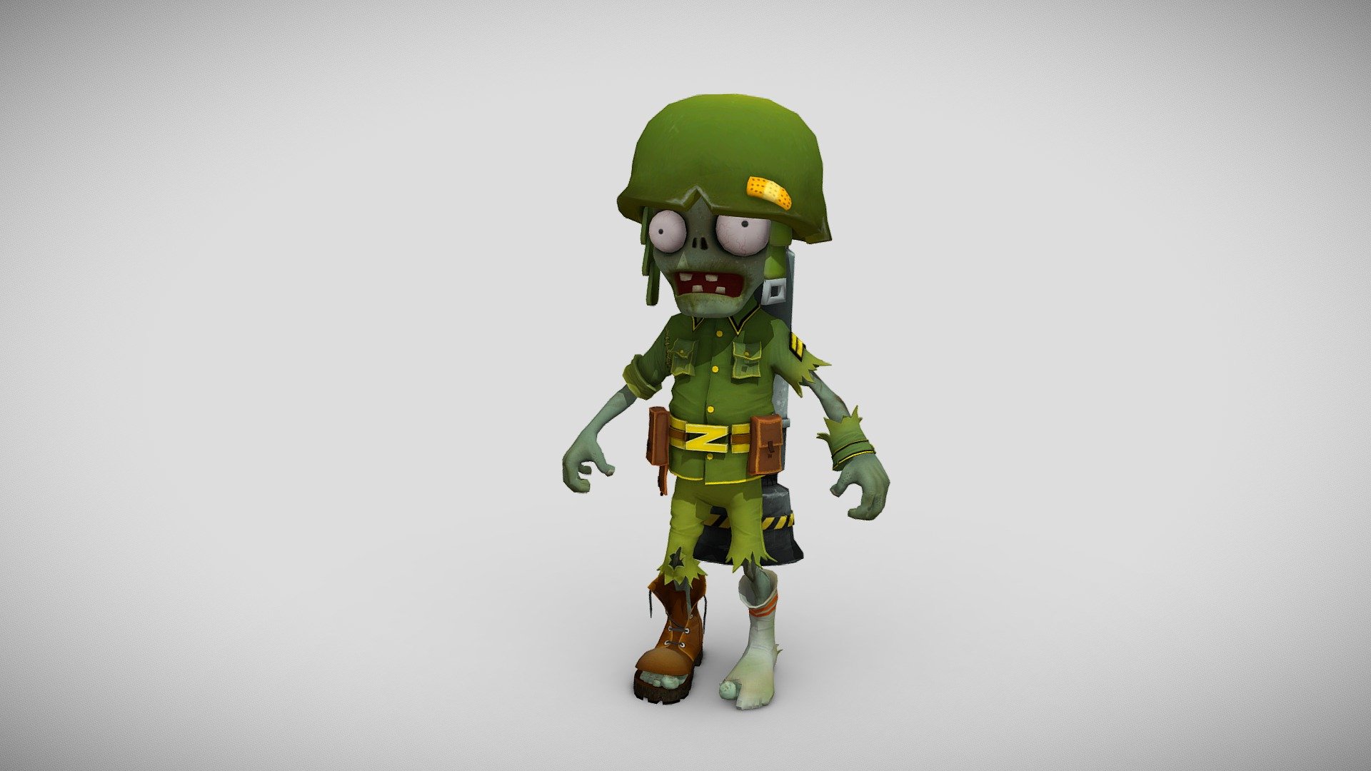 Foot Soldier Zombie - PVZ: Garden Warfare 1 - Download Free 3D model by ...