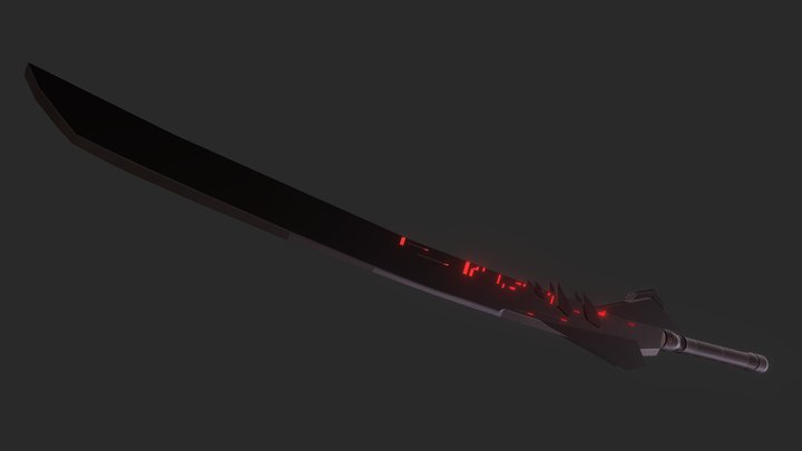 Scifi Sword 3D Model