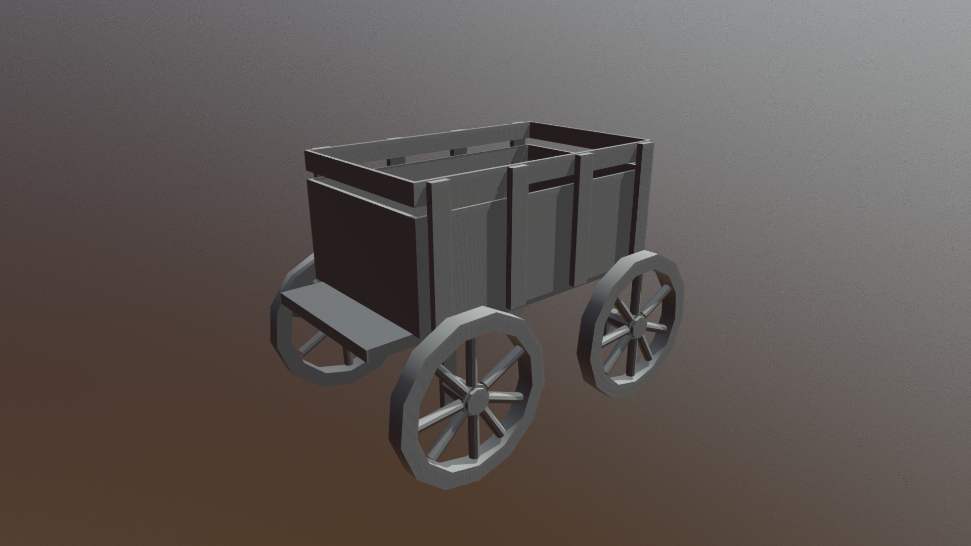 Wooden Trolly - 3D model by Saleh AL-Helwah (@ksasoul91) [bb161ca ...