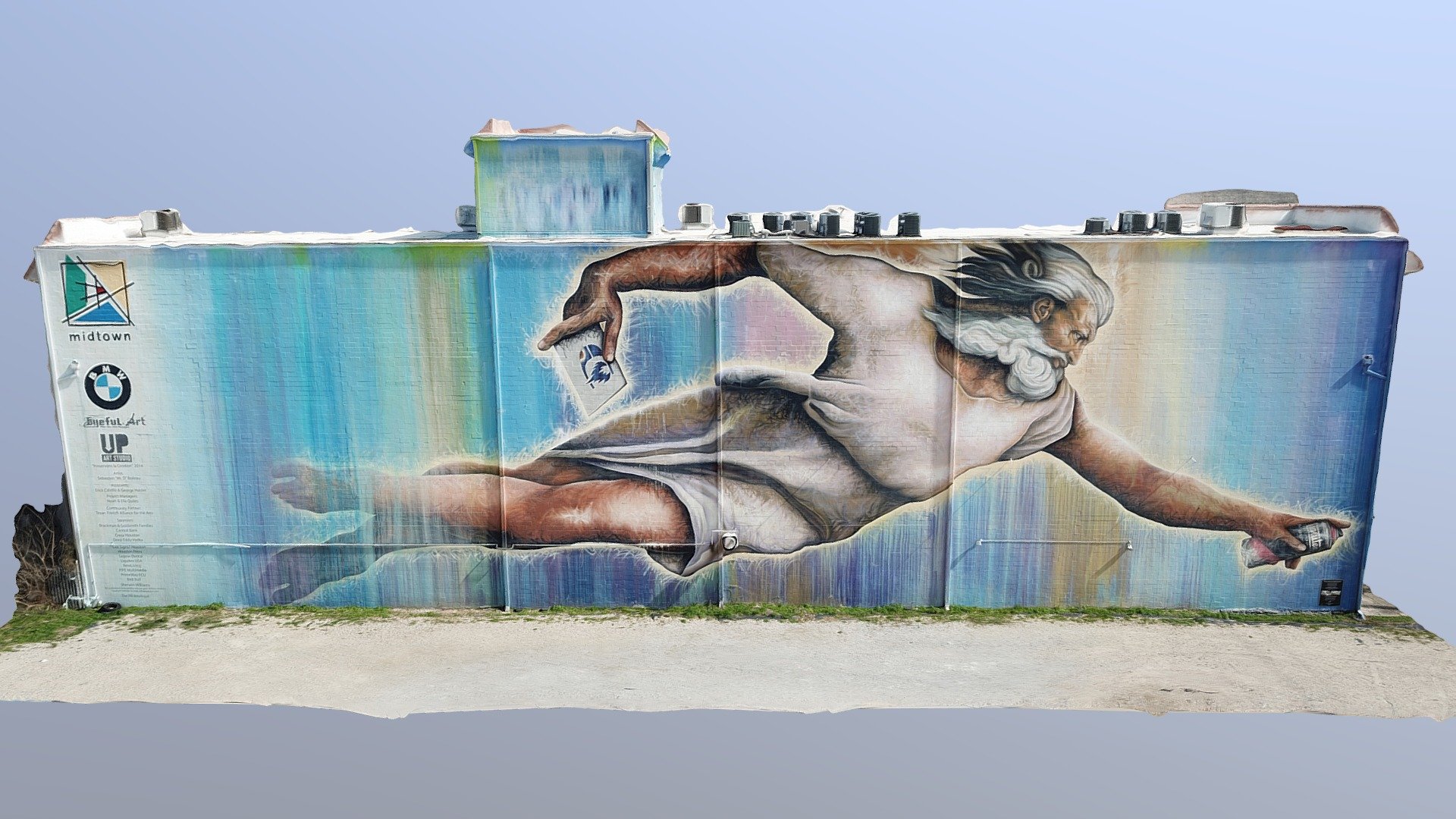 "Preservons la Creation" (giant mural)