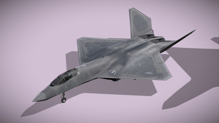 Northrop YF-23 Black Widow 3D Model