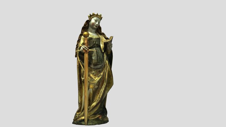 Святая Екатерина Александрийская 3D Model
