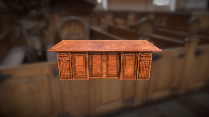 Commissioner Desk 3D Model