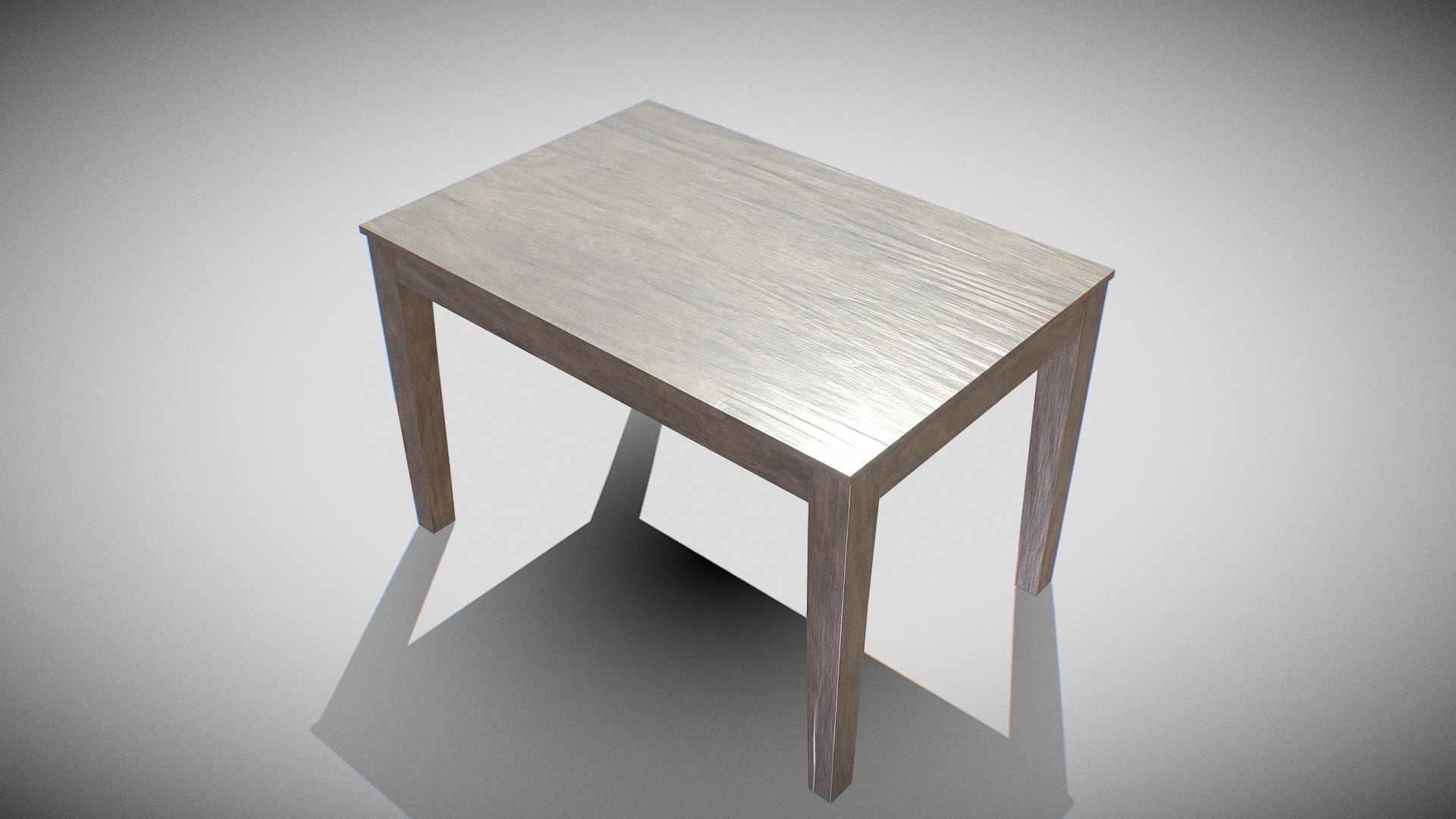 3D model Table wooden 01 - This is a 3D model of the Table wooden 01. The 3D model is about a wooden table on a white background.