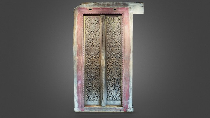 The old pagoda door 3D Model