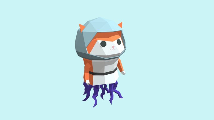 Low-Poly JellyCat 3D Model