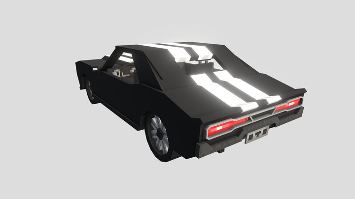 Muscle Car (Dodge Charger ) 3D Model
