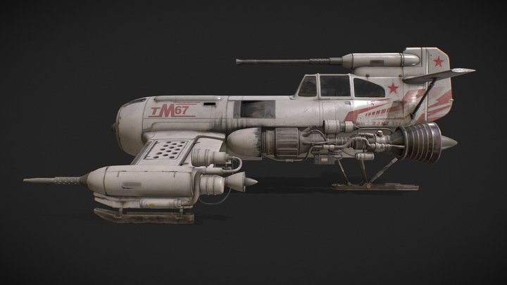 Spacefighter 3D Model