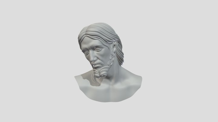 Christ Head 3D Model
