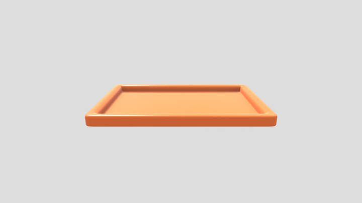 Tray coloured 3D Model