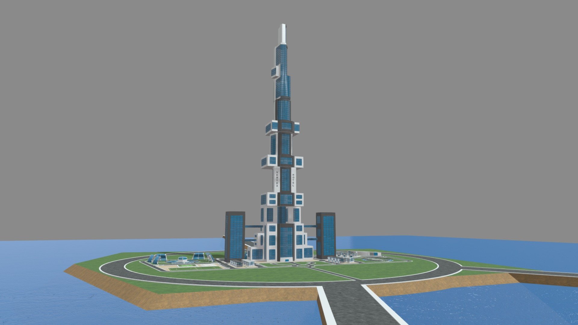 0132 - Skyscraper Architecture Project - Buy Royalty Free 3D model by ...