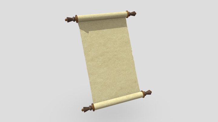 Paper Scroll 2 3D Model