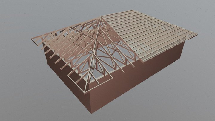 Santvarinis stogas 3D Model