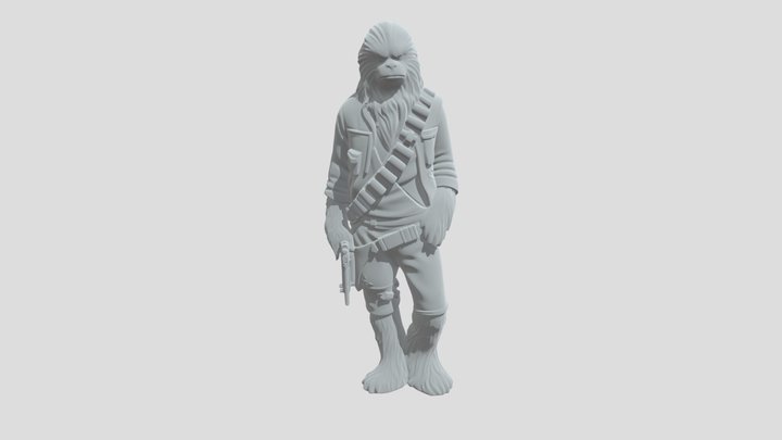 Bandoliered Wookiee 3D Model