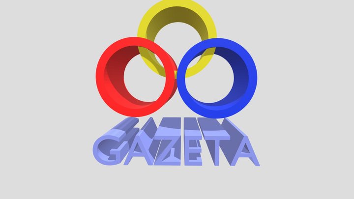 Remake Vinheta Intervalo Rede Gazeta (1990-1991) 3D Model
