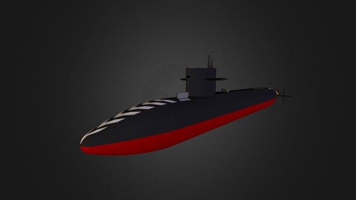 Nuclear Submarine 3D Model
