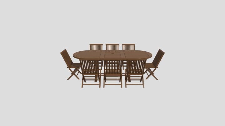 Table garden 3D Model