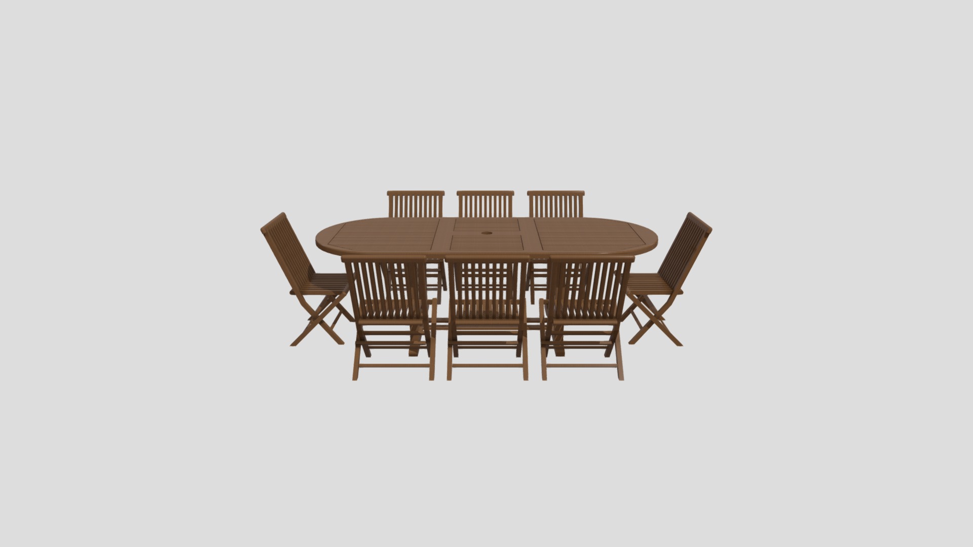 3D model Table garden - This is a 3D model of the Table garden. The 3D model is about a table and chairs.