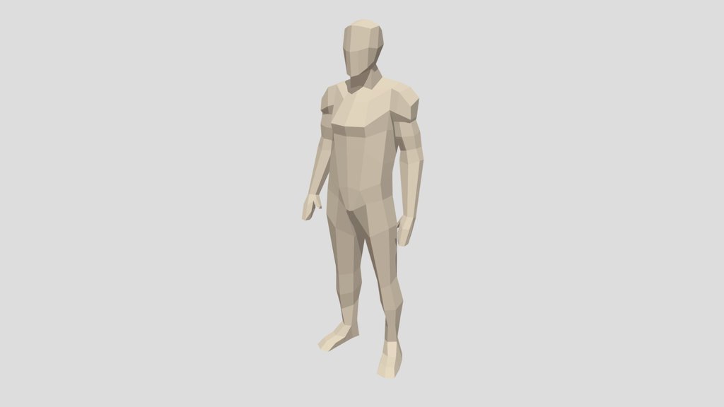 Free Low Poly Male Base Mesh
