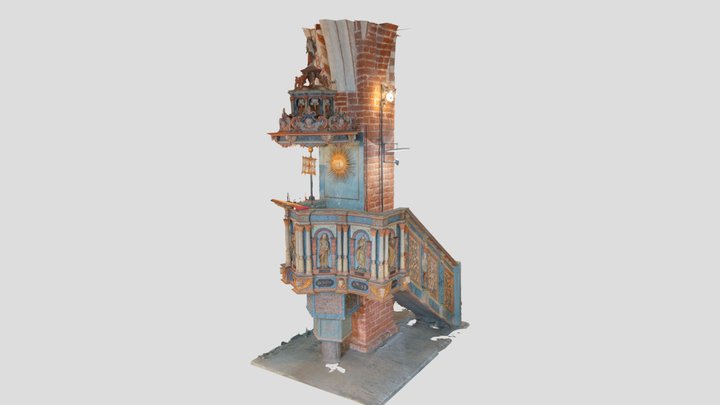 Pulpit of St. Mary's Church 3D Model