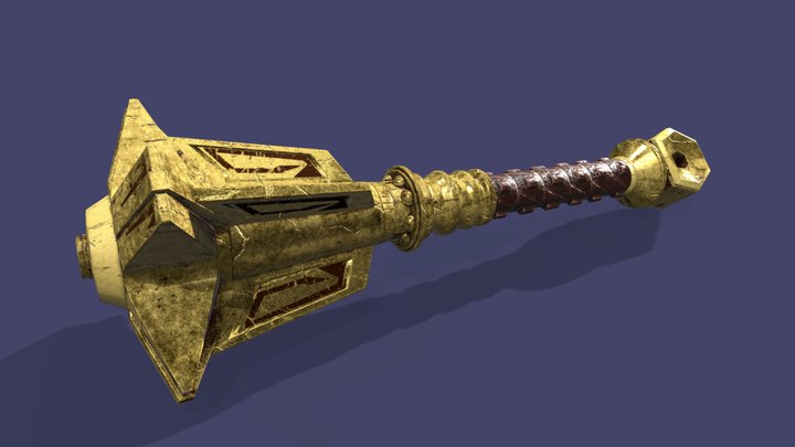 Dwarven Mace 3D Model