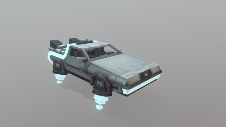 back to the future part 2 Delorean 3D Model