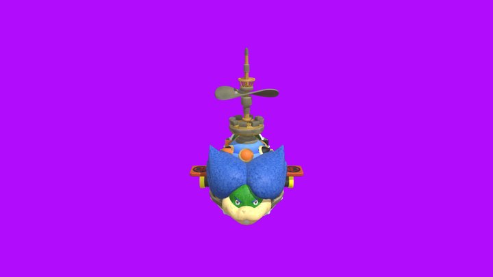 New Super Mario Bros U - Ludwig’s Airship 3D Model