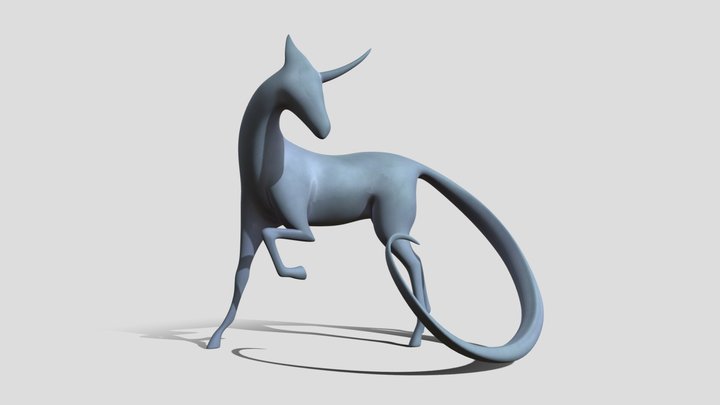 Horse Sculpture 3D Model