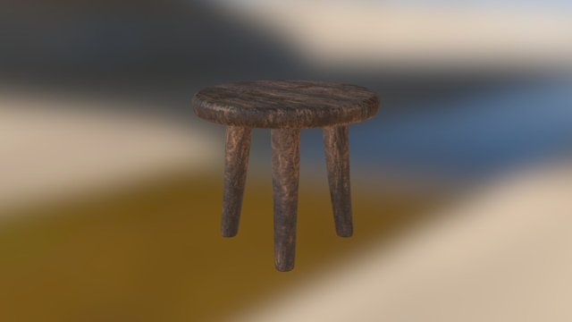 Witcher_Stool 3D Model