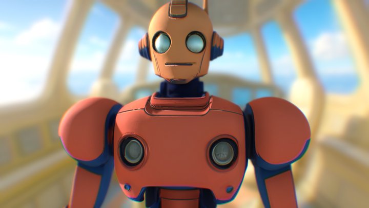 Vintage Robot – Stylized Retro
