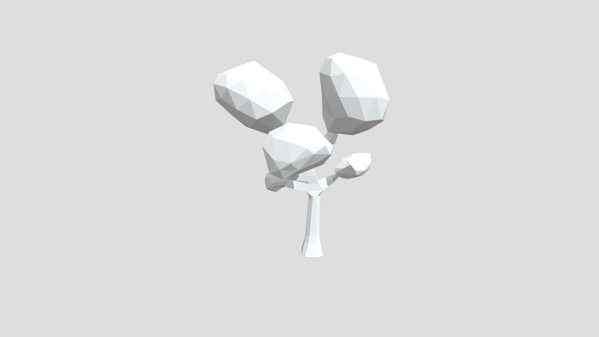detachable Low Poly Tree