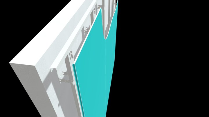 Стеновая панель ГМЛ FS, общий план 3D Model